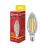 Лампа светодиодная LED-СВЕЧА-deco 15Вт 230В Е14 3000К 1455Лм прозрачная IN HOME - Фото