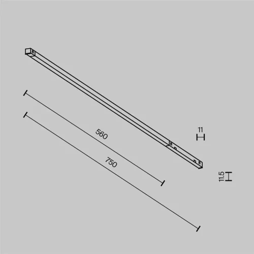 Трековый светильник Базис / Basis Exility X 2700-6000K 12Вт 120° Dim Dali2 (Черный) TR240-4-12WTW-DD2-B - фото 7
