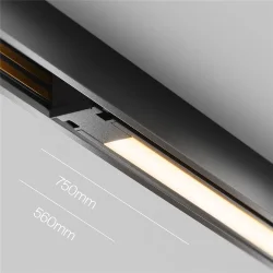 Трековый светильник Базис / Basis Exility X 2700-6000K 12Вт 120° Dim Dali2 (Черный) TR240-4-12WTW-DD2-B