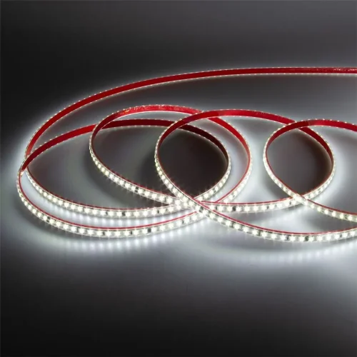 Светодиодная лента 220VAC, 2835, 120led/m, 4.8W/m, white 6000K, A119, IP67, 10mm, со скотчем - фото I