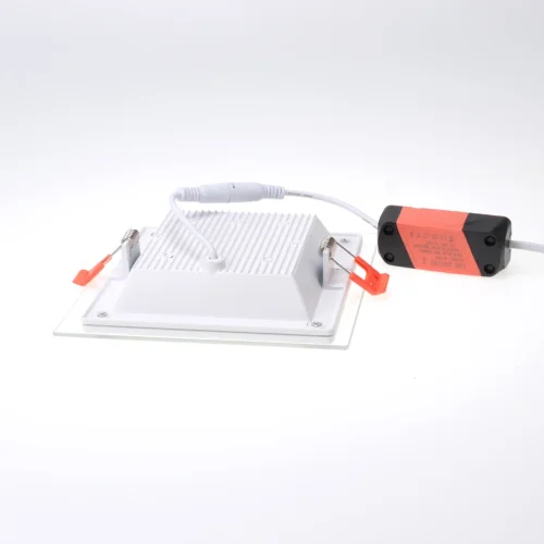 Светодиодный светильник встраиваемый B1 (220V, 12W, day white, квадрат 160x160mm, стеклянная рамка) - фото III