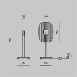 Настольный светильник Затмение / Eclipse 3000К 6Вт (Черный) MOD152TL-L1BK