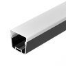 Профиль с экраном LINE-D-3734-2000 TETRA BLACK+OPAL (Arlight, Алюминий) - фото 1