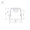 Профиль с экраном LINE-D-3734-2000 TETRA BLACK+OPAL (Arlight, Алюминий) 055072 - фото 2