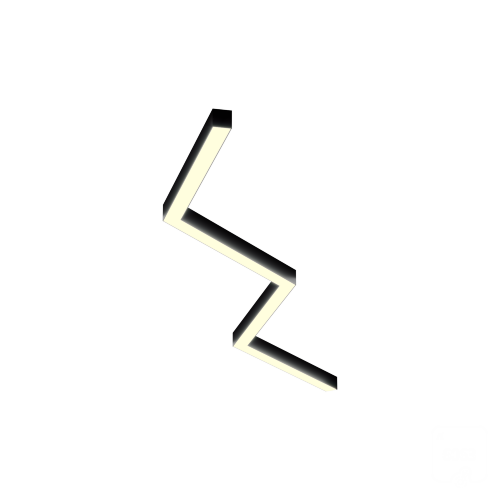 Светильник ЗигЗаг S50 (RAL9005/4x877mm-135/LT70 — 3K/72W) - фото 1