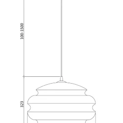 Подвесной светильник Ruche E27x1 (Никель)