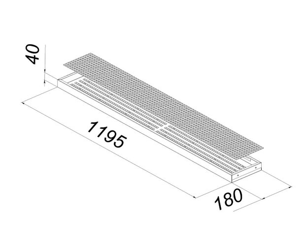 Универсальный офисный светодиодный светильник 80 Вт IP20 1195x180x40 мм 3000K Призма - фото 2