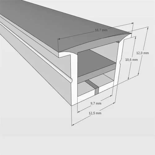 Cиликоновая оболочка встраиваемая T1212 S30 (12*12mm, pcb 8mm) - фото I