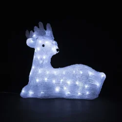 Светодиодный Олень 45см Белый 24В, 80 LED, IP54
