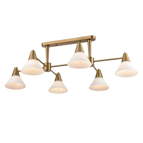 Люстра потолочная «LUMION» 8113/6, серия: CORNE (крепление на планке). Фото 2.