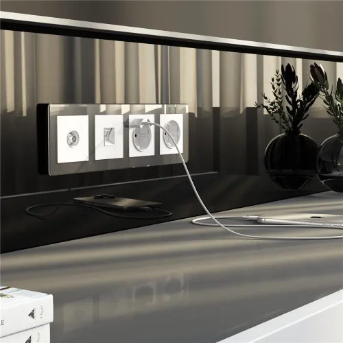 ТВ-розетка оконечная (белый акрил) W1183041 - фото 2