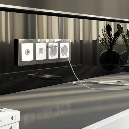 ТВ-розетка оконечная (белый акрил) W1183041 - фото 2