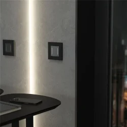 Рамка из поликарбоната на 1 пост Slab черный софт W0012908