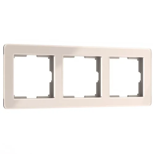 Рамка из акрила на 3 поста Acrylic айвори W0032743 - фото