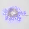 ULD-S0280-020-DTA BLUE IP20 DIAMONDS Гирлянда светодиодная Бриллианты, с контроллером, 2.8м, 20 светодиодов, Синий свет, Провод прозрачный. - фото 2