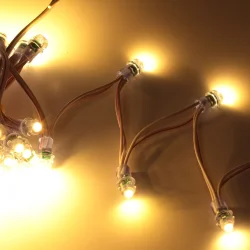 Светодиодный модуль пальчиковый MOD75 (12V, warm white, 9mm)