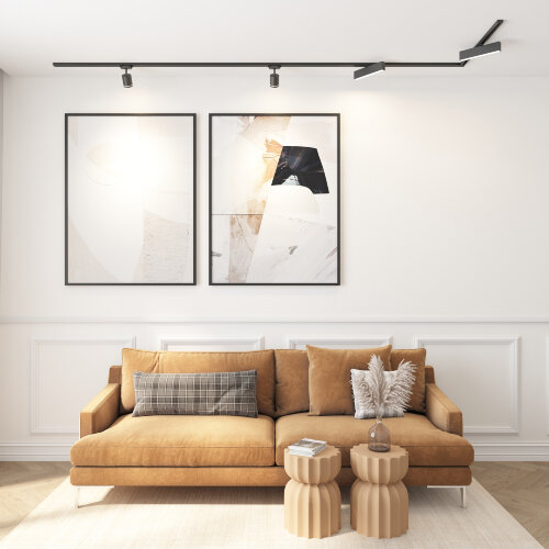 DK6440-BK Трековый светильник IP 20, 10 Вт, LED 4000, черный, алюминий. Фото 5