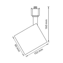 ULB-Q275 30W-4000К WHITE Светильник-прожектор светодиодный трековый, 3000 Лм, Белый свет 4000К, Корпус белый.