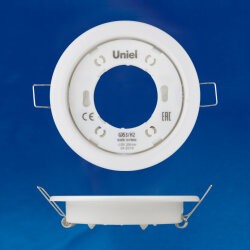 GX53-H2 WHITE 10 PROM Светильник ультратонкий встраиваемый, В составе набора из 10шт, Корпус белый, Картон.