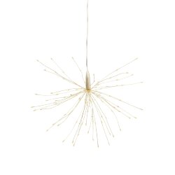 ULD-H3030-150-DTA-3AA-RC MULTI IP20 FIREWORKS Фигура светодиодная Фейерверк на батарейках 3AA не в-к, 30х30см, Подвесная, 120 светодиодов, Разноцветный свет, Пульт ДУ в-к, Провод прозрачный, TM Uniel