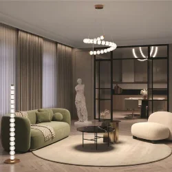 Напольный светильник (торшер) Amulet 3000К 33Вт (Золото)