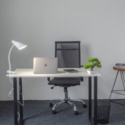 TLD-563 White-LED-360Lm-4500K-Dimmer Светильник настольный, 5W, Сенсорный выключатель, Белый