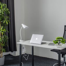 TLD-563 White-LED-360Lm-4500K-Dimmer Светильник настольный, 5W, Сенсорный выключатель, Белый