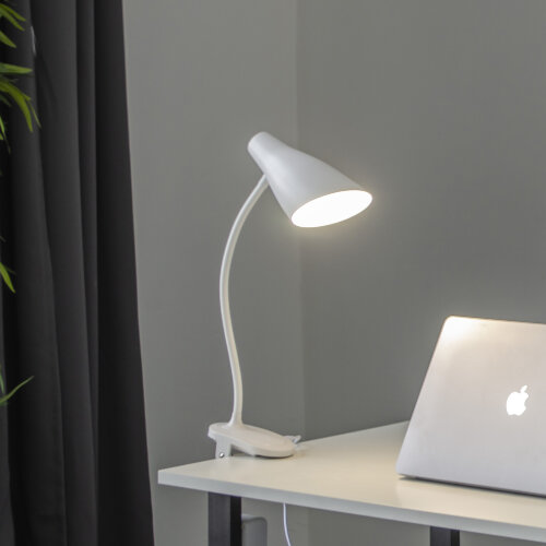 TLD-563 White-LED-360Lm-4500K-Dimmer Светильник настольный, 5W, Сенсорный выключатель, Белый - фото 2