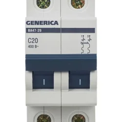 Выключатель автоматический модульный 2п C 20А 4.5кА ВА47-29 GENERICA MVA25-2-020-C