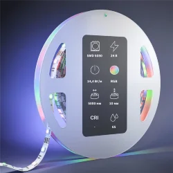 Светодиодная лента Ультра 24В 5050 14,4Вт/м Цветная (RGB) 5м IP 65 201140 (Белый) 201140