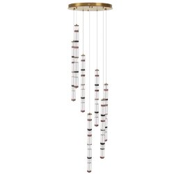 Люстра каскадная «ODEON LIGHT EXCLUSIVE» 5455/210L, серия: COLLIER (крепление на планке)