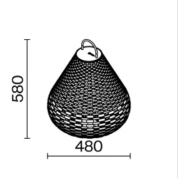 Ландшафтный светильник Плет / Plet 3000K 5Вт IP 54 (Черный) O530FL-L5B3K1