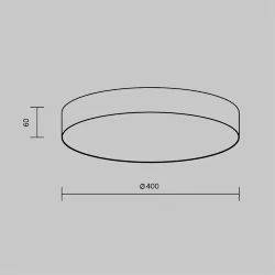 Потолочный светильник Зон / Zon 45 Вт 3000 К 120° (Белый) C032CL-45W3K-RD-W