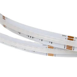 Светодиодная лента COB, 784 chip/m, RGB+ теплая 3000K, 24V, 20W/m, CRI>90, P12, IP20, A259