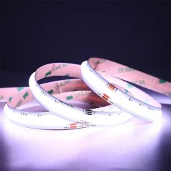 Светодиодная лента COB, 784 chip/m, RGB+ теплая 3000K, 24V, 20W/m, CRI>90, P12, IP20, A259