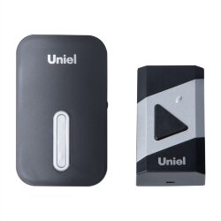 UDB-095W-R1T1-38S-BL-SL Звонок электронный, 220В, Радиус действия 150 м, Черный с серебристым