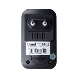 UDB-095W-R1T1-38S-BL-SL Звонок электронный, 220В, Радиус действия 150 м, Черный с серебристым