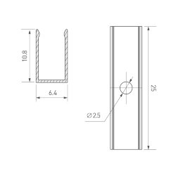 Держатель AURORA-1206-CLIP ANOD (Arlight, Алюминий)