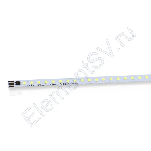 Светодиодная линейка 2835, 148 led, 220V, 16W, 1170mm, D157, white - фото.