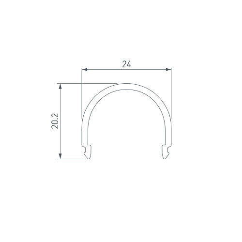 Экран G-L прозрачный для PLS-GIP (Arlight, Пластик) - фото 2