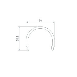 Экран G-L прозрачный для PLS-GIP (Arlight, Пластик) 015951