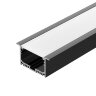 Профиль с экраном SL-LINIA62-F-2500 BLACK+OPAL (Arlight, Алюминий) 036307 - фото