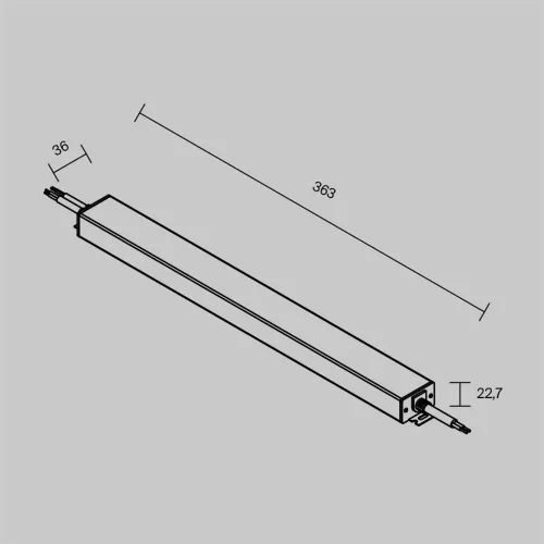 Источник напряжения 24В Dali DT6 200Вт IP 67 (Серебро) - фото 4