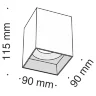 Потолочный светильник Изящность / Slim 1*GU10 10 Вт (Белый) C015CL-01W - фото 6