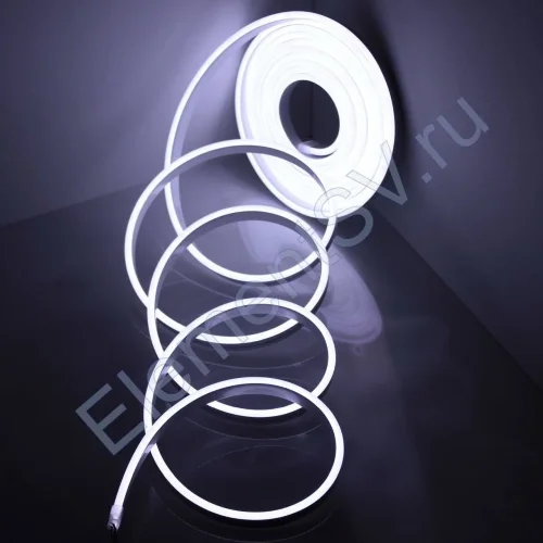 Светодиодный гибкий неон 4.5*13, 12V white LB1 (блистер 5м) - фото.