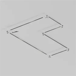 Шинопровод 3 м Exility X накладной, черный (Черный) TRX239-413B