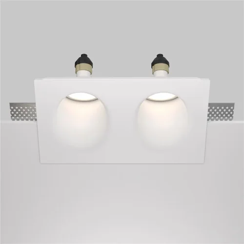 Встраиваемый светильник Gyps Modern GU10 2x35Вт (Белый) - фото 4