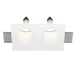 Встраиваемый светильник Гипс Модерн / Gyps Modern 2*GU10 10 Вт (Белый) DL002-1-02-W