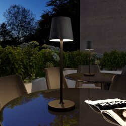 Уличный светодиодный настольный светильник Mist черный с аккумулятором IP54 TL70220 черный (063970)