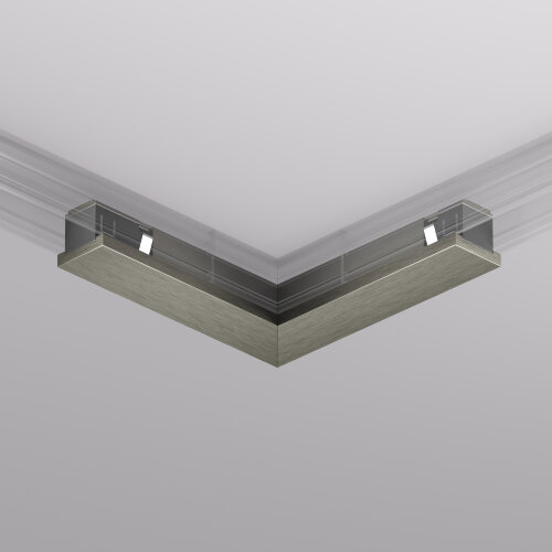 TR5723-DN Электрический коннектор для трека SHINE BASE 90° потолок-потолок, темный никель, алюминий. Фото 2